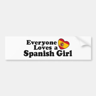 Adesivo Para Carro Menina espanhola
