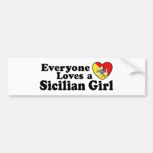 Adesivo Para Carro Menina siciliano