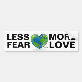 ADESIVO PARA CARRO MENOS MEDO, MAIS AMOR!!