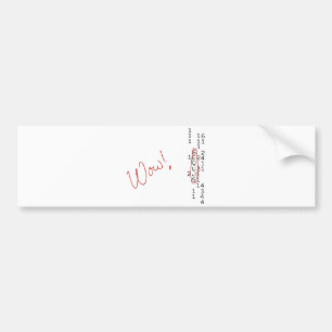 Adesivo Para Carro Mensagem de SETI do sinal do wow