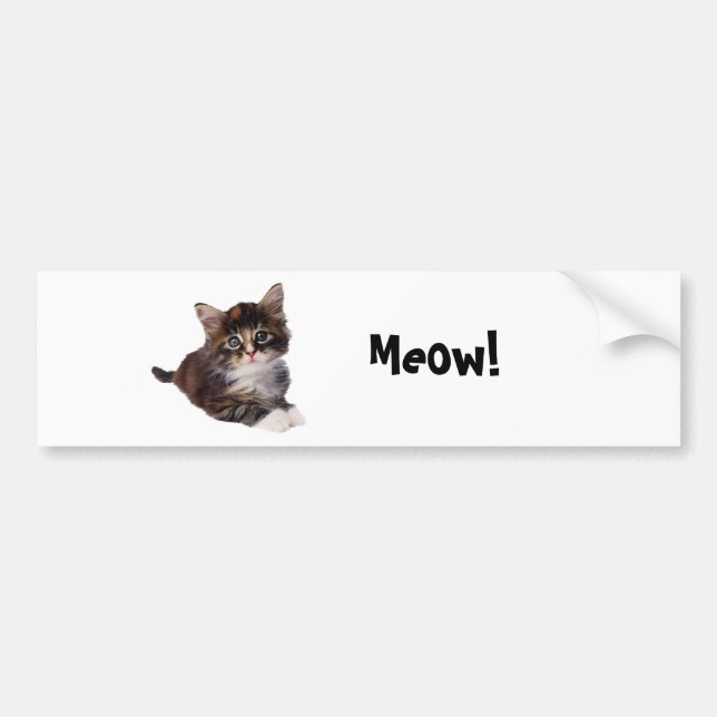 Adesivo Para Carro Meow! (Frente)