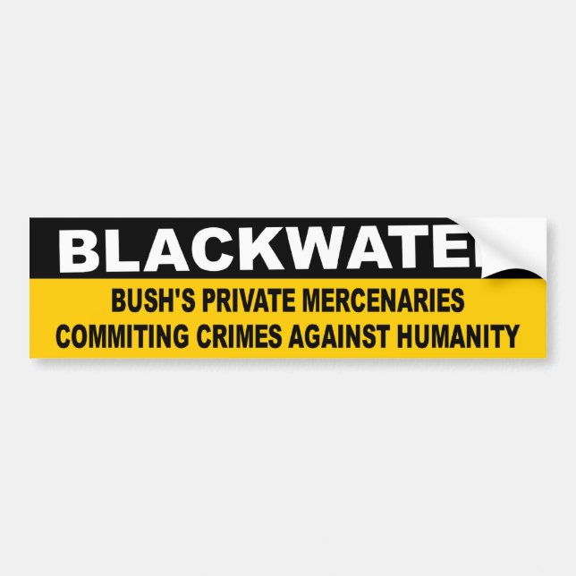 Adesivo Para Carro mercenários do blackwater (Frente)