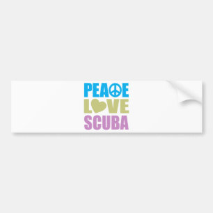 Adesivo Para Carro Mergulhador do amor da paz