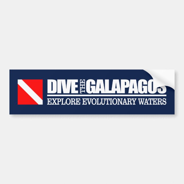 Adesivo Para Carro Mergulhe As Galápagos DF2 (Frente)