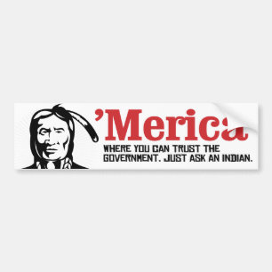 Adesivo Para Carro Merica - Onde você pode confiar no Governo - Apen