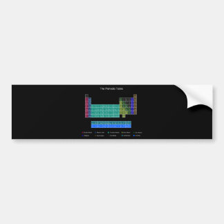 Adesivo Para Carro Mesa periódica à moda - azul & preto