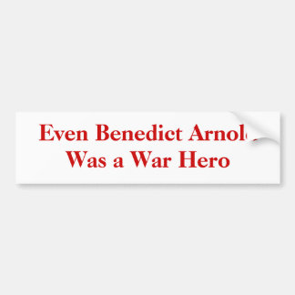 Adesivo Para Carro Mesmo Benedict Arnold era um herói da guerra