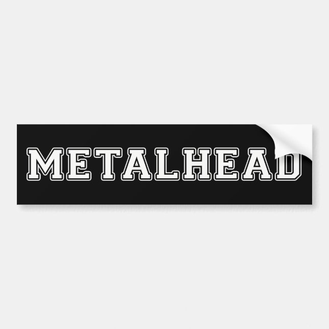 Adesivo Para Carro Metalhead (Frente)