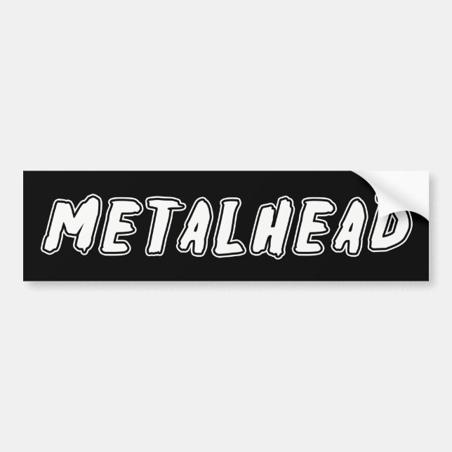 Adesivo Para Carro Metalhead (Frente)