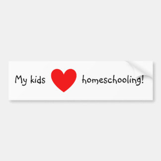 Adesivo Para Carro Meu amor dos miúdos que homeschooling!