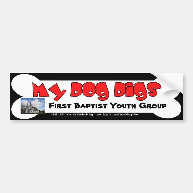 Adesivo Para Carro Meu autocolante no vidro traseiro Fundraising das (Frente)