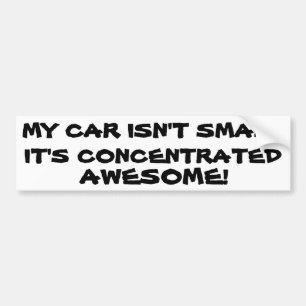 Adesivo Para Carro Meu carro não é pequeno ele concentrou