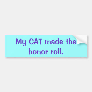 Adesivo Para Carro Meu CAT fez o rolo de honra