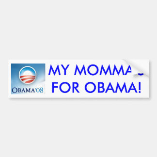 Adesivo Para Carro Meu Momma para Obama