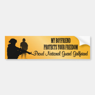 Adesivo Para Carro Meu namorado protege sua liberdade (guarda