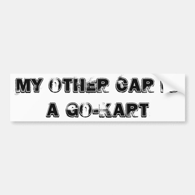 Adesivo Para Carro Meu outro carro é Ir-Kart (Frente)