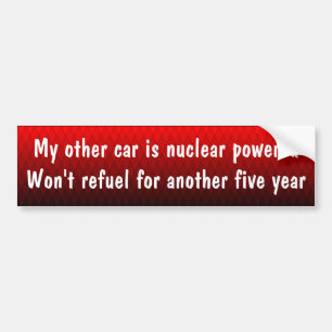 Adesivo Para Carro Meu outro carro é nuclear - psto