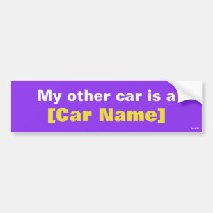 Adesivo Para Carro Meu outro carro é… (Roxo)