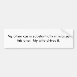 Adesivo Para Carro Meu outro carro é substancialmente similar a este