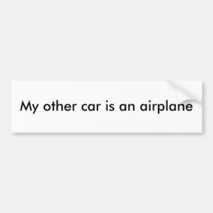 Adesivo Para Carro Meu outro carro é um avião