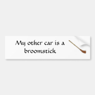 Adesivo Para Carro Meu outro carro é um broomstick