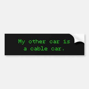 Adesivo Para Carro Meu Outro Carro É Um Carro De Cabo