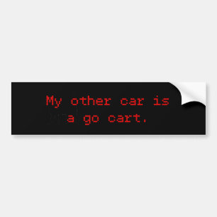 Adesivo Para Carro Meu Outro Carro É Um Carro De Ir