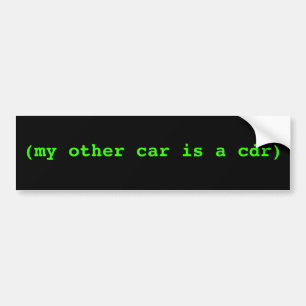 Adesivo Para Carro (meu outro carro é um cdr)