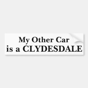 Adesivo Para Carro Meu outro carro é um Clydesdale