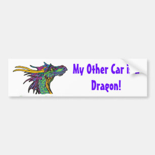 Adesivo Para Carro Meu outro carro é um dragão