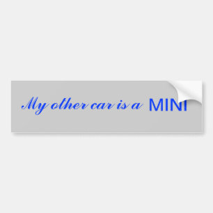 Adesivo Para Carro Meu outro carro é um MINI