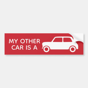 Adesivo Para Carro Meu outro carro é um mini carro vermelho
