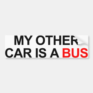 Adesivo Para Carro Meu outro carro é um ônibus