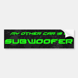 Adesivo Para Carro Meu outro carro é um Subwoofer