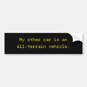 Adesivo Para Carro Meu Outro Carro É Um Veículo Todo-O-Terreno