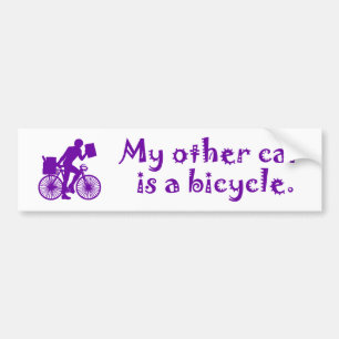 Adesivo Para Carro Meu outro carro é uma bicicleta