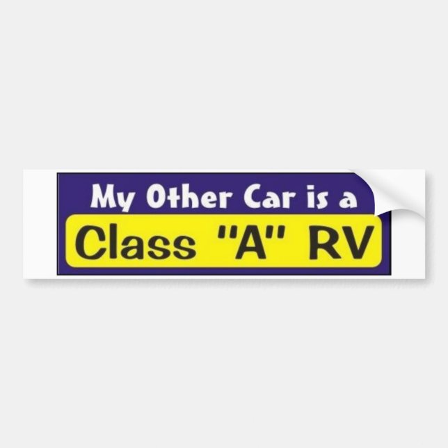 Adesivo Para Carro Meu outro carro é uma classe "A" rv (Frente)