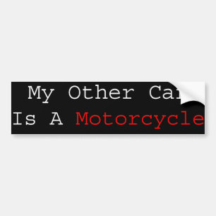 Adesivo Para Carro Meu outro carro é uma motocicleta