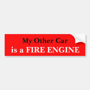 Adesivo Para Carro Meu outro carro é uma viatura de incêndio