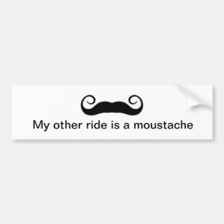 Adesivo Para Carro Meu outro passeio é um Moustache