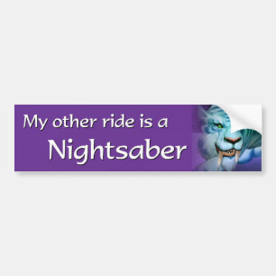 Adesivo Para Carro Meu outro passeio é um Nightsaber
