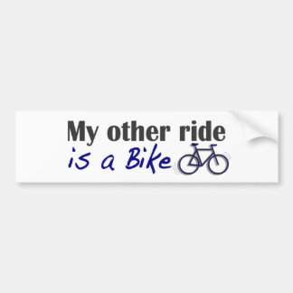 Adesivo Para Carro Meu outro passeio é uma bicicleta