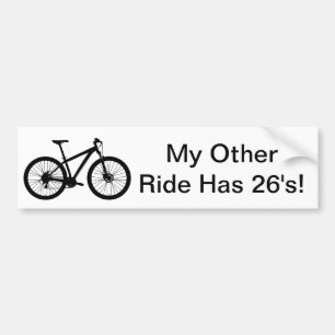 ADESIVO PARA CARRO MEU OUTRO PASSEIO TEM 26' MOUNTAIN BIKE DE S