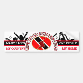 Adesivo Para Carro Meu País, Minha Casa - Trinidad e Tobago