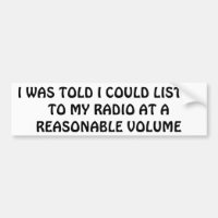 Meu rádio em um volume razoável