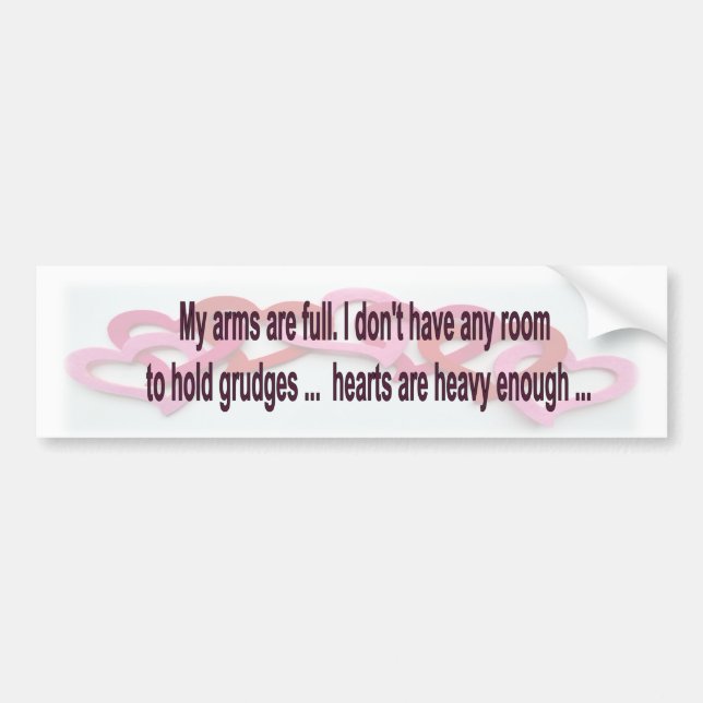 Adesivo Para Carro Meus Braços São Cheio (Frente)