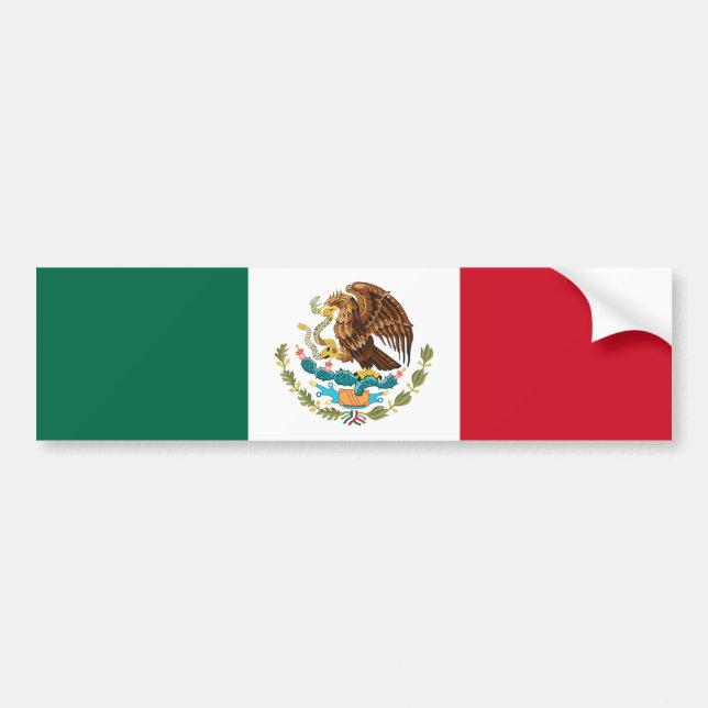Adesivo Para Carro Mexican Flag (Mexico) (Frente)