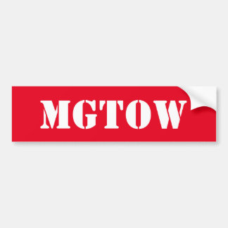 Adesivo Para Carro MGTOW - Homens que vão sua própria maneira