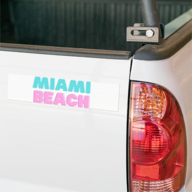 Adesivo Para Carro Miami Beach (No caminhão)