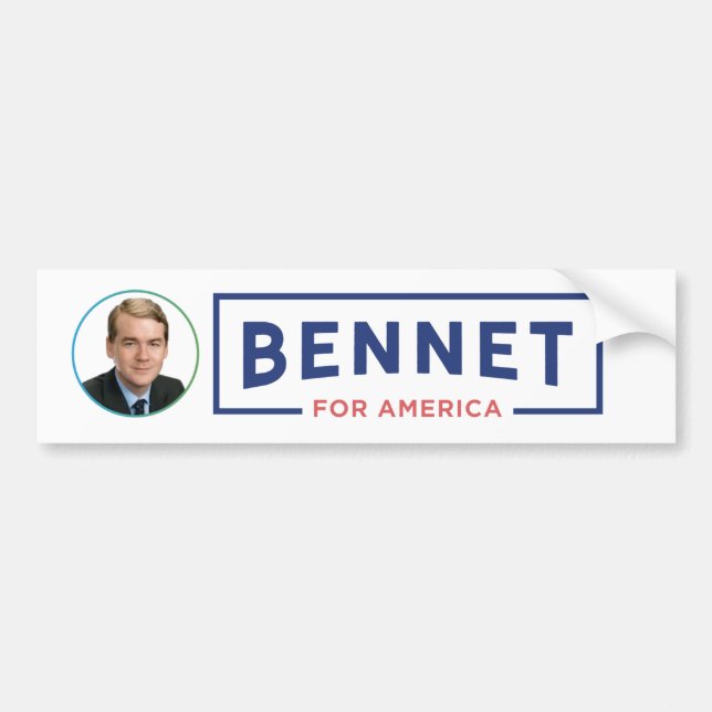 Adesivo Para Carro Michael Bennet para o Presidente 2020 (Frente)